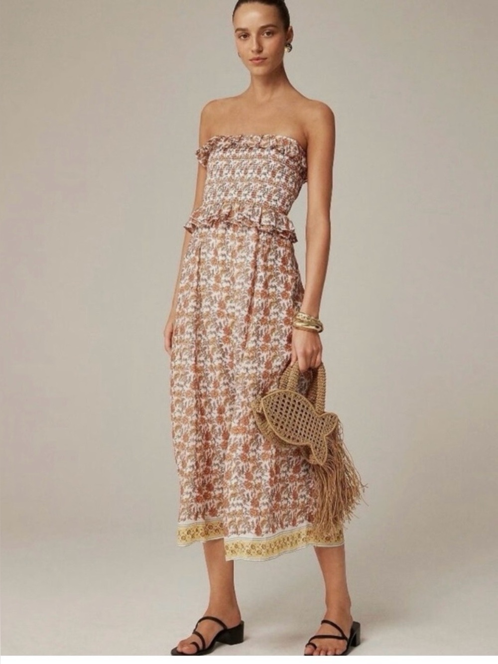J. Crew strapless 100% Ramie Dress NWT Size
XS